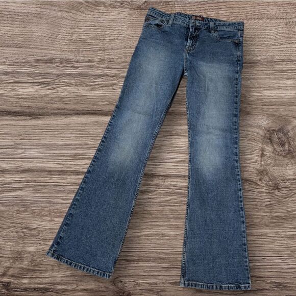 LEI Low Rise Wide Leg Y2K Jeans 32 Length - Picture 2 of 7